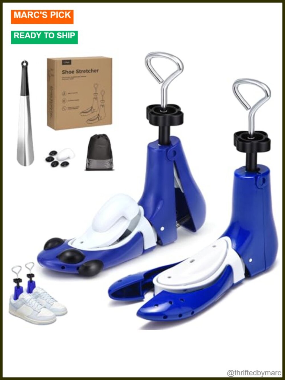 2 Piece Shoe Stretcher Boot Stretcher for Men & Women 3-Way Shoe Widener